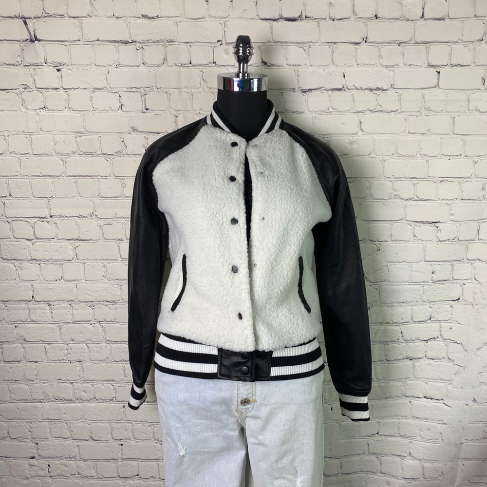 NWT- CI SONO vegan varsity jacket | Small